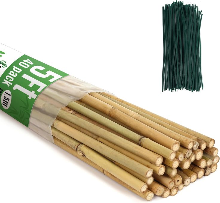 Natural Bamboo Garden Stakes